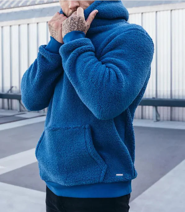 Men's Jacket Fashion Hooded Plush Sweater