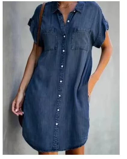 Everyday Essential Denim T-Shirt Dress