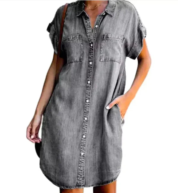 Everyday Essential Denim T-Shirt Dress